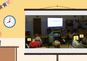 Uczniowie wybierają quiz dotyczący zasad bezpieczeństwa w różnych sytuacjach życiowych