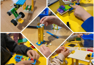 dzieci budują z klocków Lego foto5