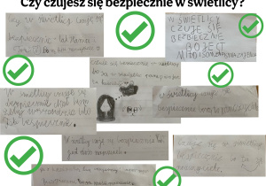 Pisemne wypowiedzi uczniów dotyczące bezpieczeństwa w świetlicy