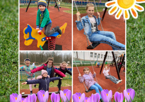 Sportowe aktywności na szkolnym placu zabaw.