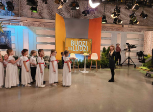 Występ klasy Ia w programie śniadaniowym TVP3 Łódź