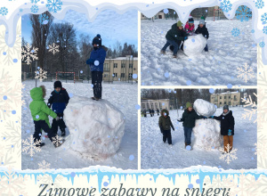 Zimowe zabawy na śniegu