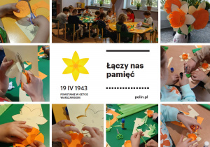 żonkile wykonane przez uczniów w ramach udziału w Akcji Żonkile foto 2