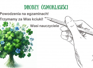 Życzenia dla Ósmoklasistów