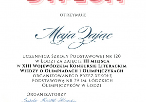 dyplom Mai