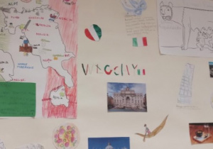 Uczniowie klasy 3a poznają kraje europejskie