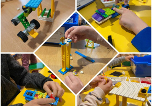 dzieci budują z klocków Lego foto5