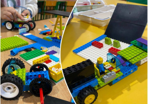 dzieci budują z klocków Lego foto2