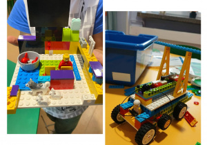 dzieci budują z klocków Lego foto4