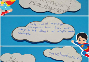 efekty pracy dzieci po zajęciach z bajką terapeutyczną