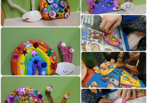 prace plastyczne przedstawiające ślimaka foto2