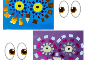 Prace plastyczne z kolorowego papieru