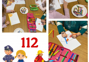 Uczniowie podczas wykonywania rysunku