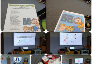 uczniowie klas trzecich podczas zajęć z udzielania pierwszej pomocy