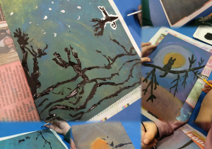 malowanie suchymi pastelami