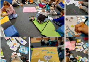 dzieci podczas zajęć z bajką terapeutyczną