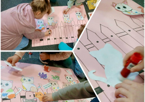 dzieci podczas zajęć z bajką terapeutyczną