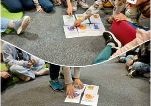 dzieci podczas zajęć z bajką terapeutyczną