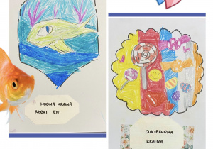 Praca plastyczna przedstawiająca logo firmy