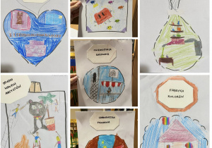 Praca plastyczna przedstawiająca logo firmy