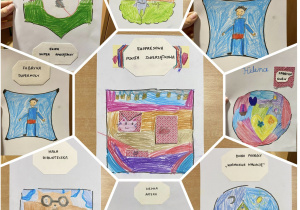 Praca plastyczna przedstawiająca logo firmy