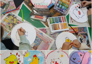 dzieci podczas wróżb andrzejkowych