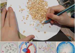 dzieci podczas wróżb andrzejkowych