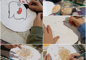 dzieci podczas wróżb andrzejkowych