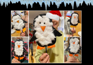 Praca plastyczna „Marsz Pingwinów”