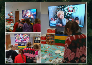 dzieci podczas zajęć mikołajkowych