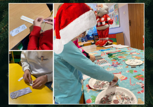 dzieci podczas zajęć mikołajkowych