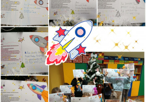 karty z życzeniami przygotowane przez dzieci dla Pana Premiera