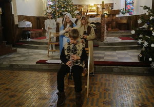 Występ uczniów klasy IIIa w kościele Opatrzności Bożej