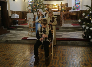 Występ uczniów klasy IIIa w kościele Opatrzności Bożej