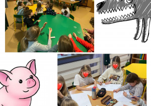 dzieci podczas zajęć edukacyjnych pt. czy warto być pracowitym?