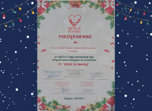 Relacja z udziału w akcji „Serce za odwagę”