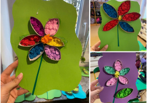 Wiosenna praca plastyczno - techniczna