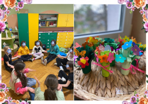 dzieci podczas zajęć w kole