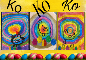 wielkanocna praca plastyczna wesołe kurki