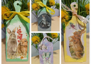 wiosenno-wielkanocne deseczki decoupage