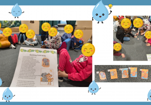 Uczestnicy słuchali opowiadania i układali historyjkę obrazkową