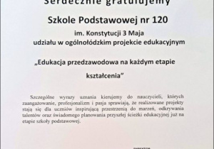 Udział uczniów w ogólnołódzkim projekcie “Edukacja przedzawodowa na różnym etapie kształcenia”