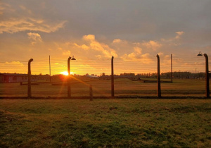 Uczniowie klas ósmych w Muzeum Auschwitz-Birkenau