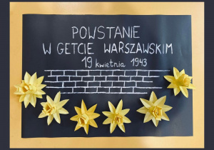 plakat pt. Powstanie w Getcie Warszawskim