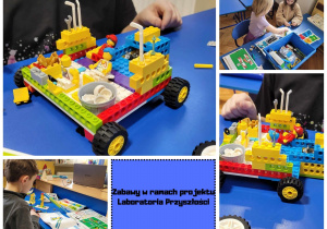dzieci, biorąc udział w projekcie Laboratoria przyszłości, tworzą z klocków lego foto 2