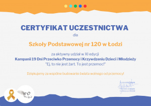 19 Dni Przeciwko Przemocy i Krzywdzeniu Dzieci i Młodzieży